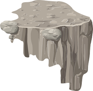 Grey rocky platform