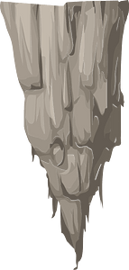 Grey rocky platform