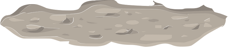 Grey rocky platform