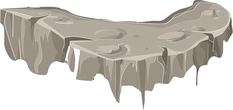 Light brown cliff platform