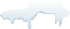 White snow cap