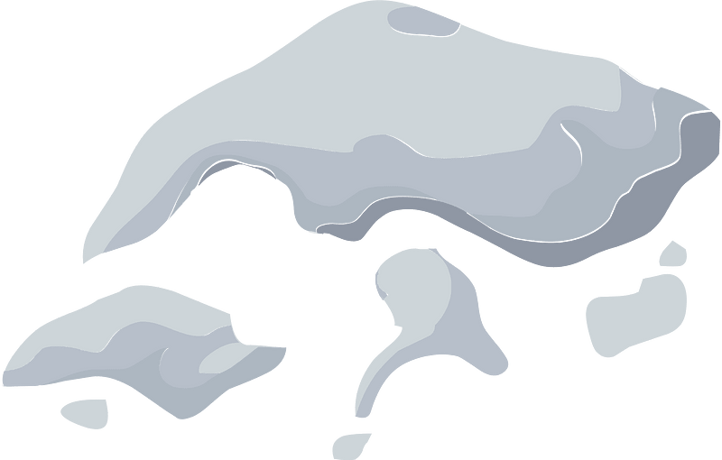 White snow cap