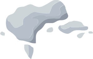 White snow cap
