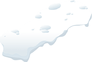 White snow cap