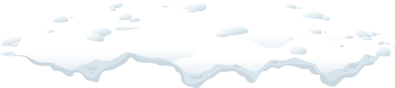 White snow cap