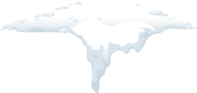 White snow cap