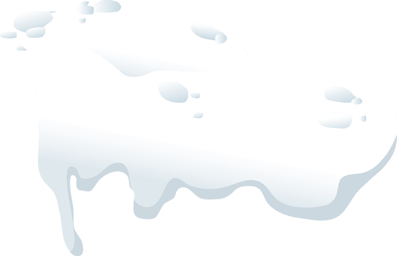 White snow cap