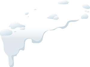 White snow cap