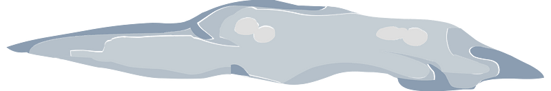 White snow patch