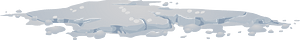 White snow patch