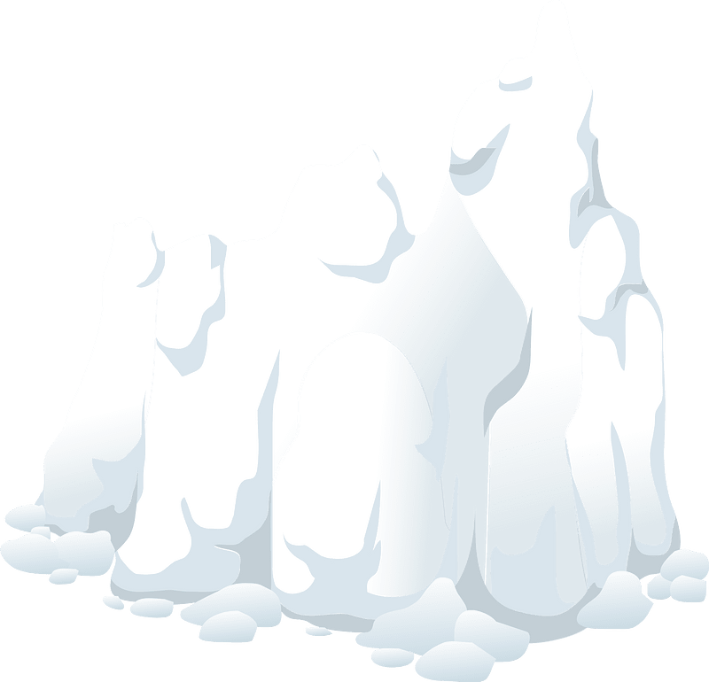 White snow skirt