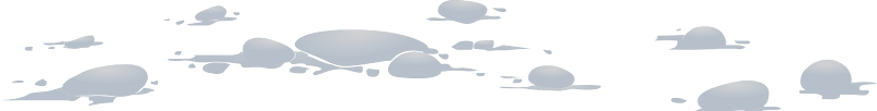 White snow splotch