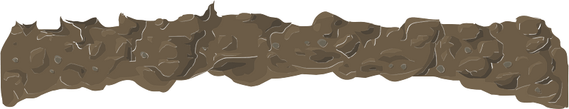 Brown ground crosssection heights underside