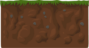 Brown ground crosssection short