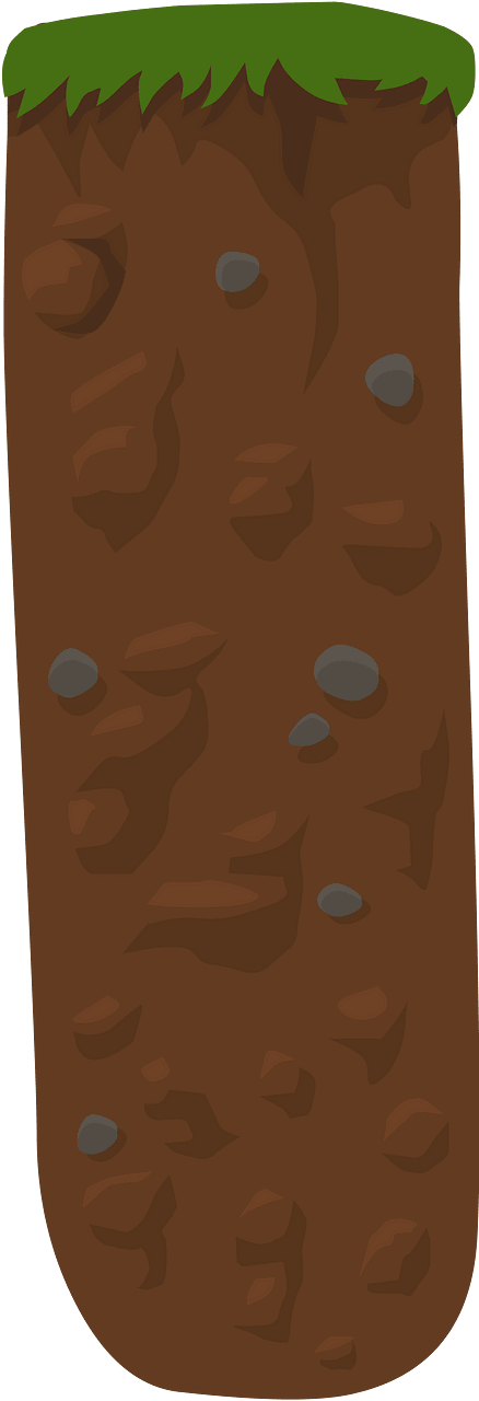 Brown ground crosssection sliver