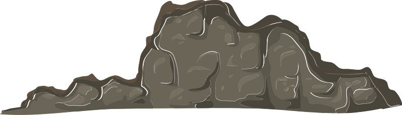 Brown ground heights front rock