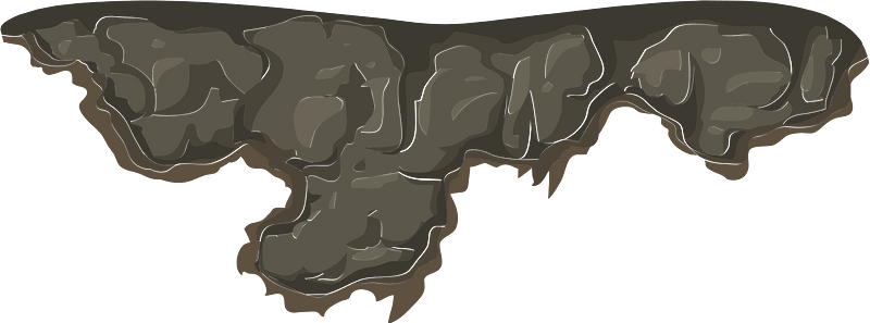 Brown ground heights front rock