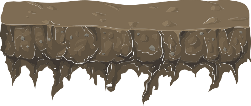 Brown ground heights platform