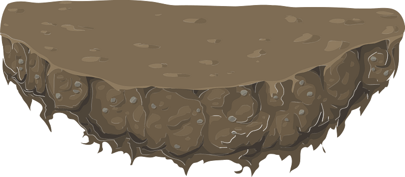 Brown ground heights platform lip