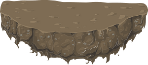 Brown ground heights platform lip