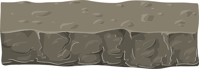 Brown ground heights platform rock