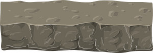 Brown ground heights platform rock