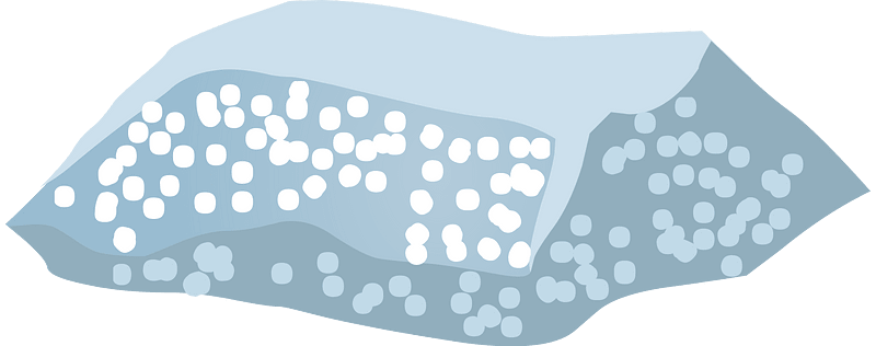 Blue sparkly rock