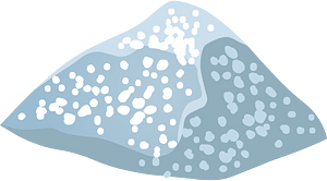 Blue sparkly rock