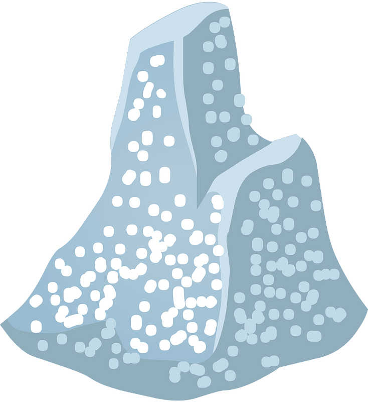Blue sparkly rock