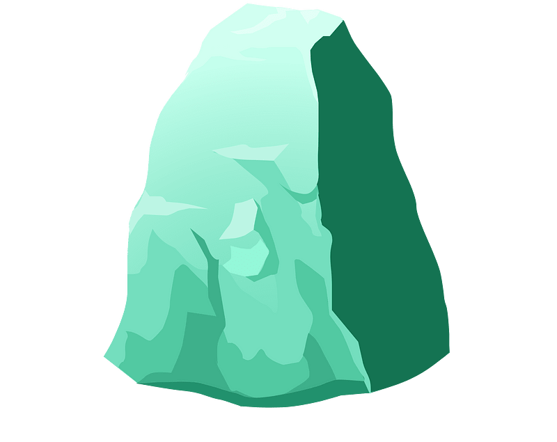 Green beryl rock