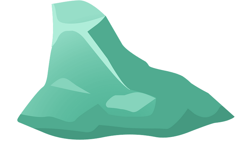 Green beryl rock