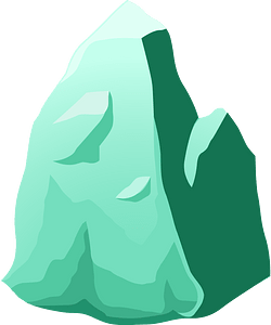 Green beryl rock