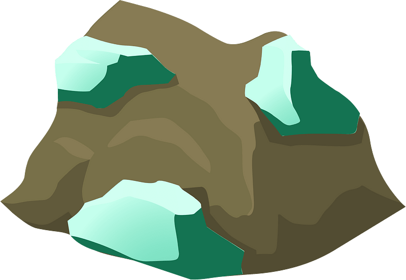 Green beryl rock