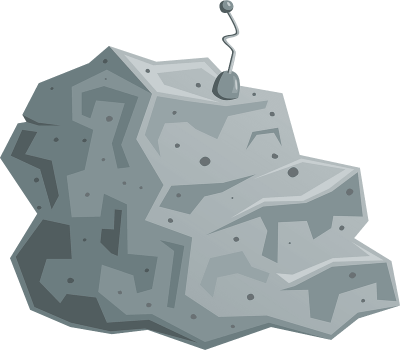 Grey boulder