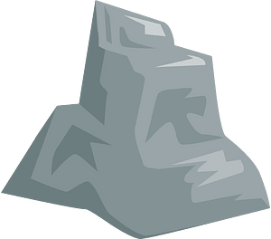 Grey rock rubble