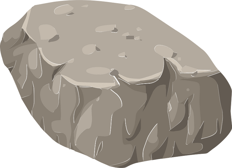 Grey rock rubble