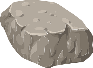Grey rock rubble