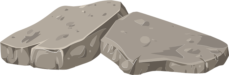 Grey rock rubble