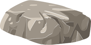 Grey rock rubble