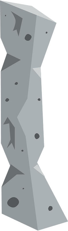 Grey stone pillar
