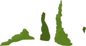 Green tree moss