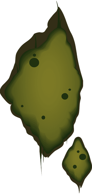 Green tree moss