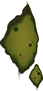 Green tree moss