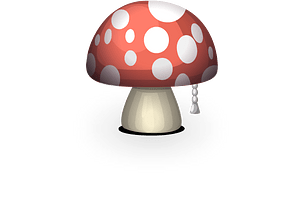 Red fly agaric mushroom