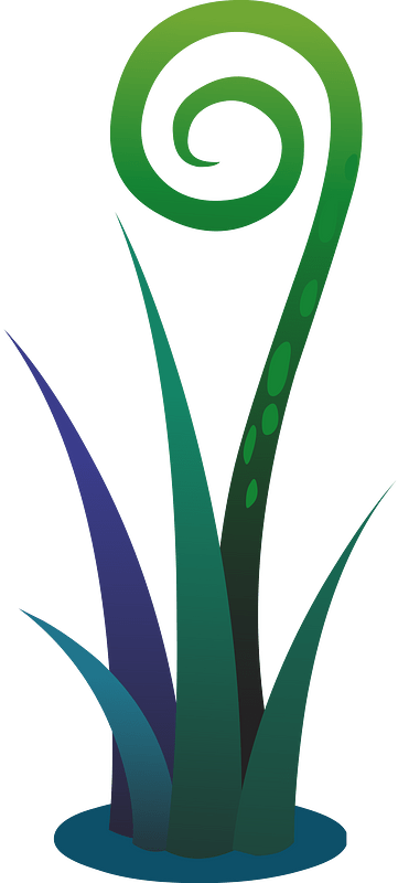 Green fantasy plant