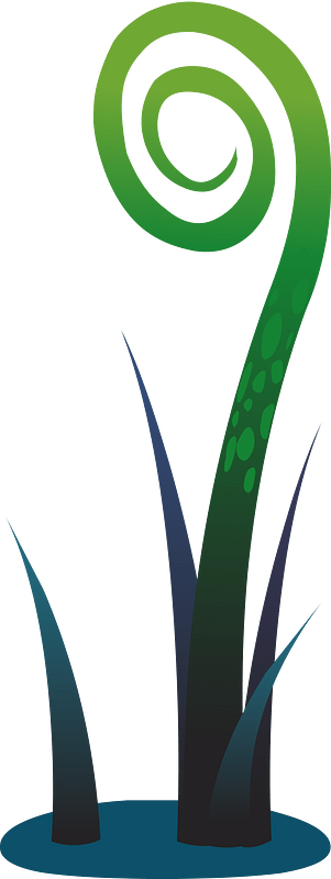 Green fantasy plant