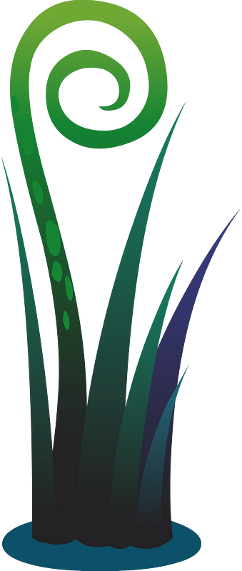 Green fantasy plant