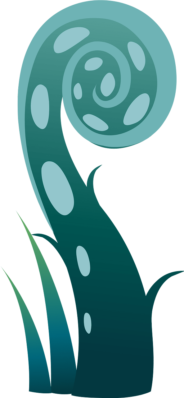 Green fantasy plant
