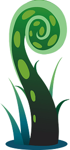 Green fantasy plant