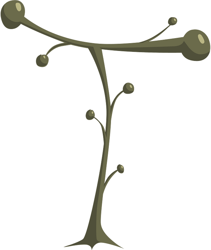 Bare tall fantasy tree